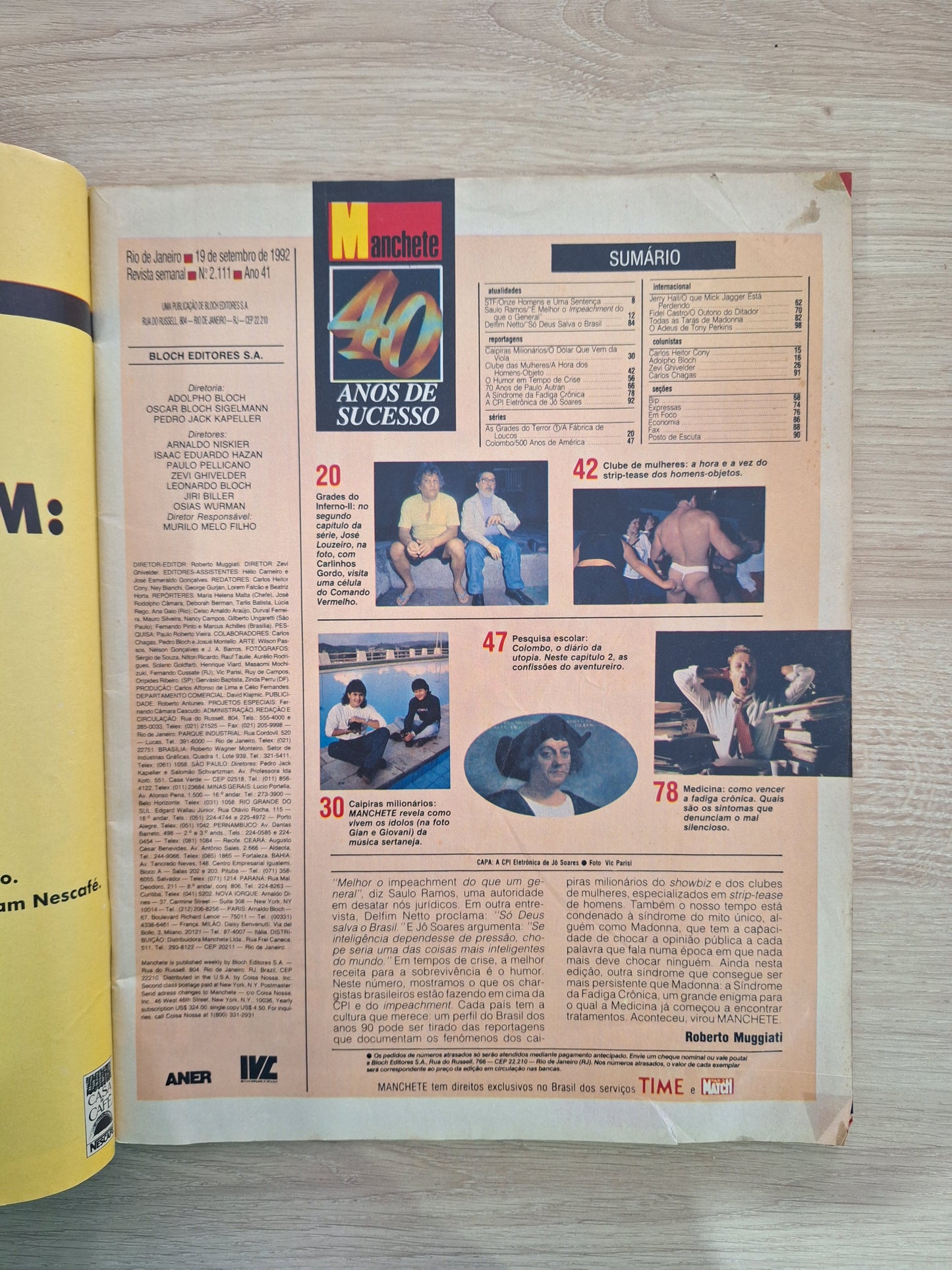 Revista Manchete 2111 (1992)