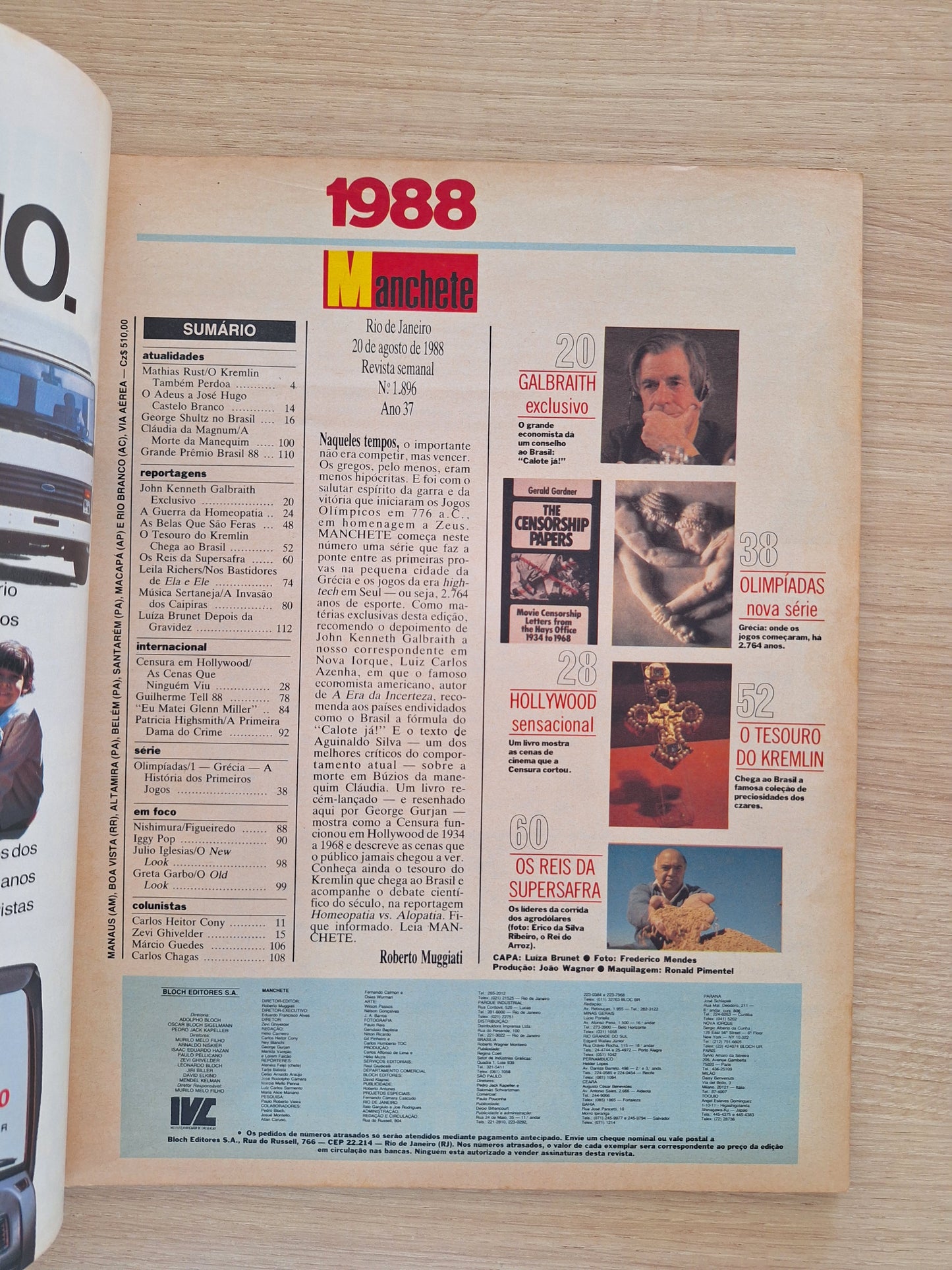 Revista Manchete 1896 (1988)