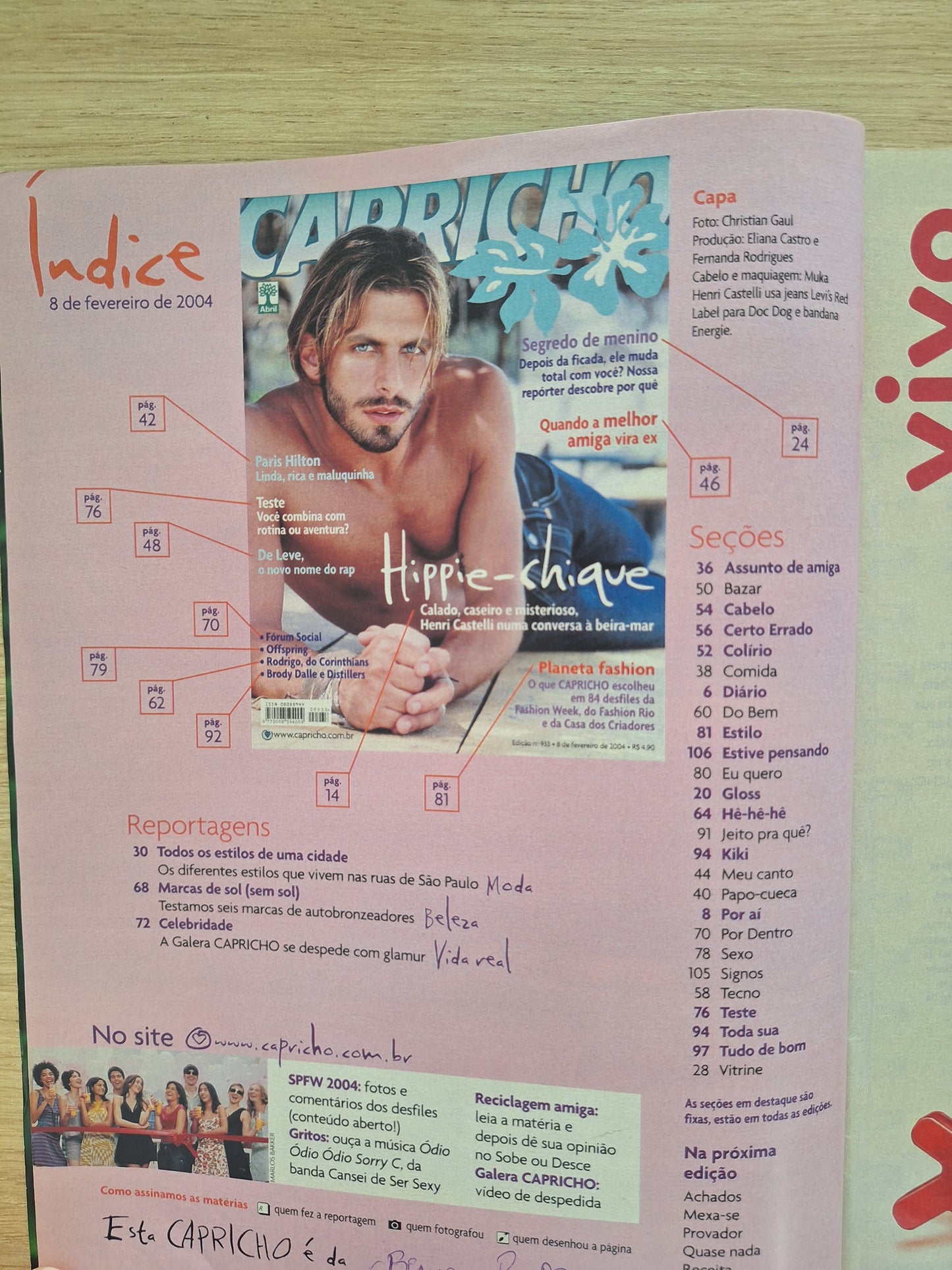 Revista Capricho 933 (2004)