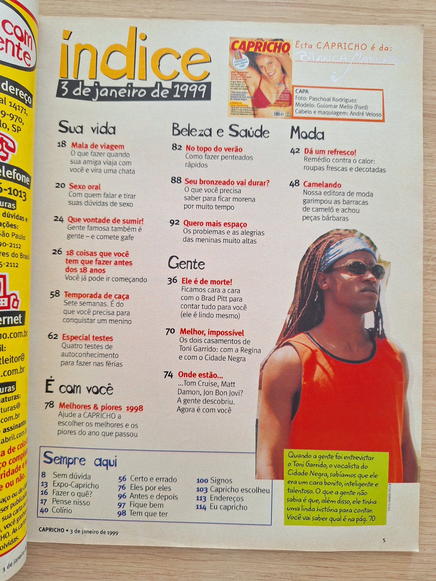 Revista Capricho 800 (1999)