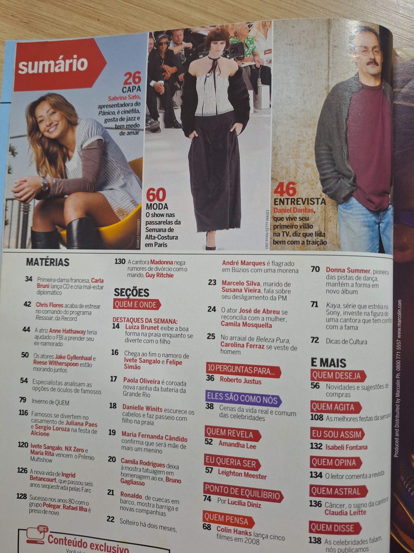 Revista Quem Acontece 409 (2008)