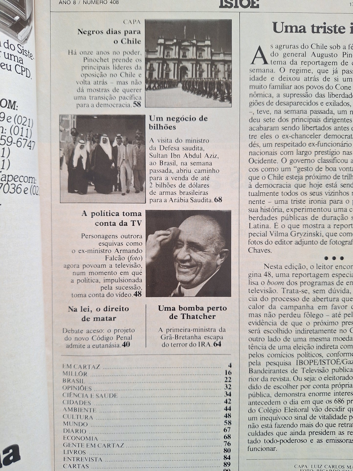 Revista Istoé 408 (1984)