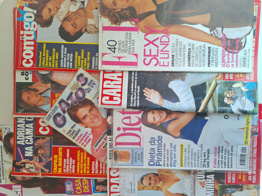 Lote com 9 revistas