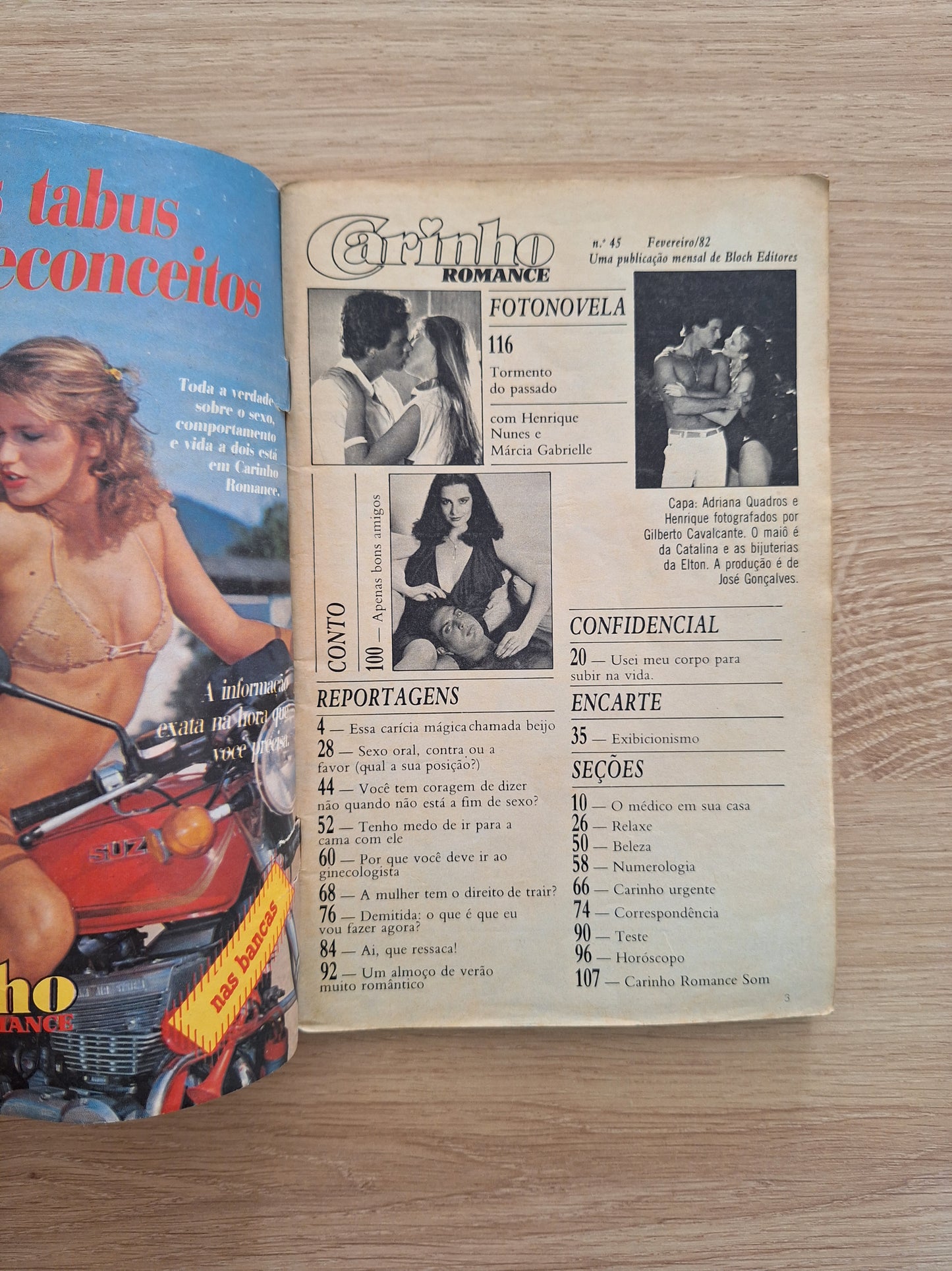 Revista Carinho Romance 45 (1982)