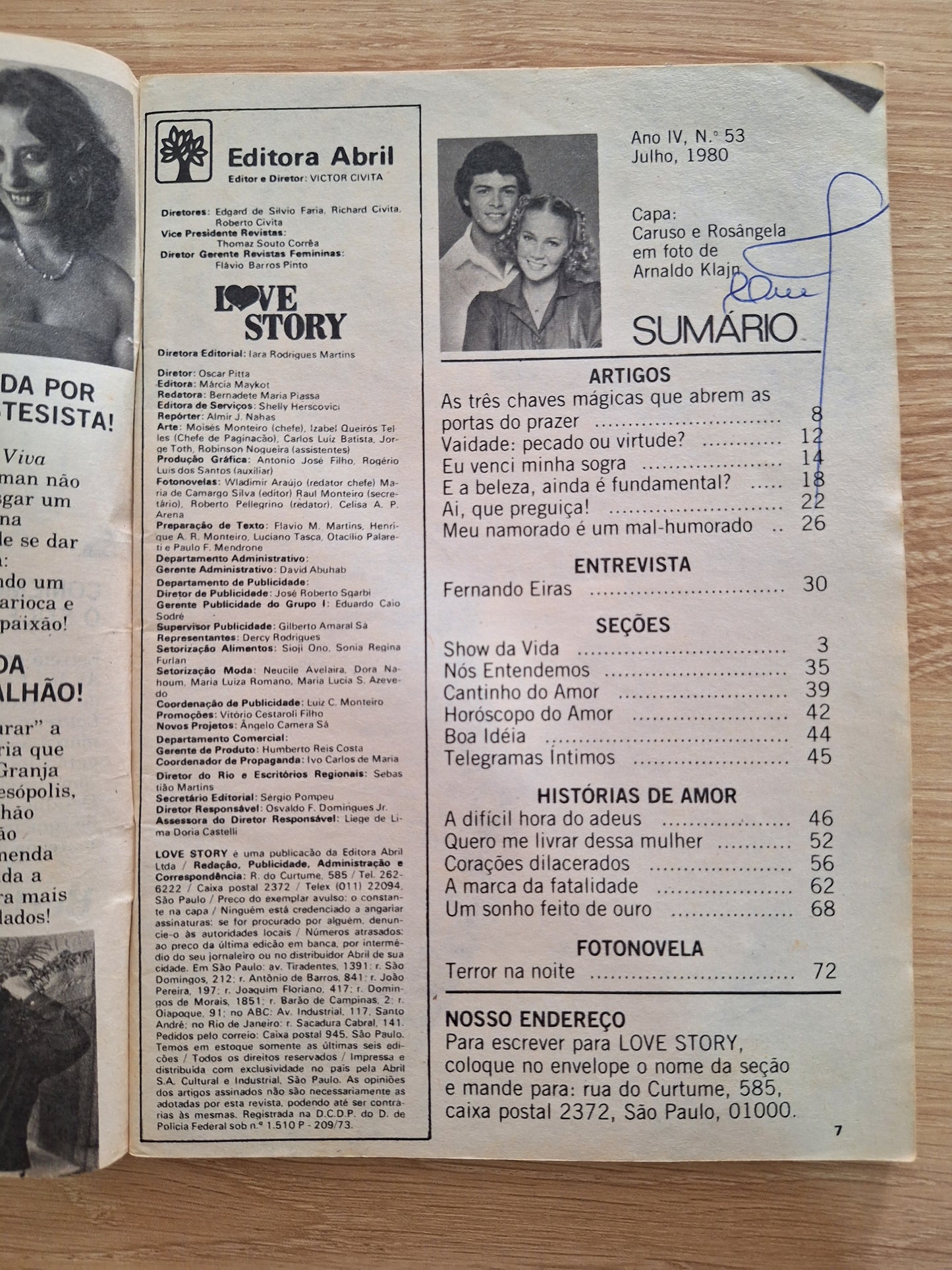 Revista Love Story 53 (1980)