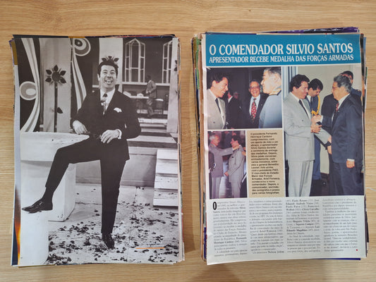 Silvio Santos - Combo de material de revistas