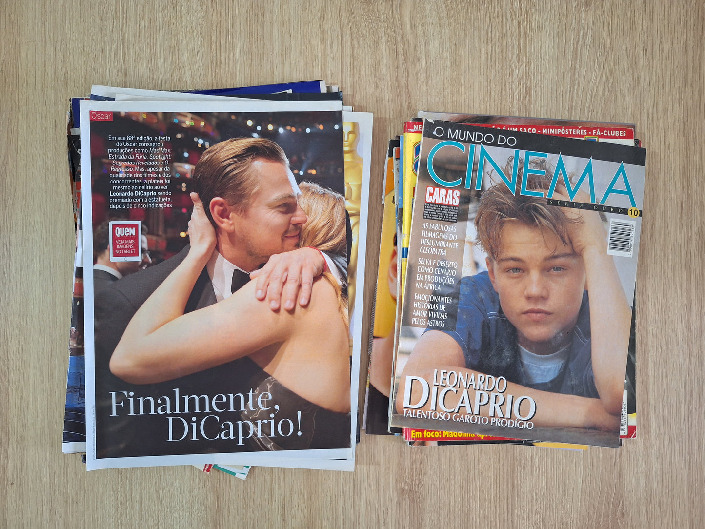 Leonardo DiCaprio - Combo de páginas e recortes