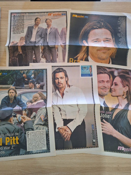 Brad Pitt - Combo de Jornais