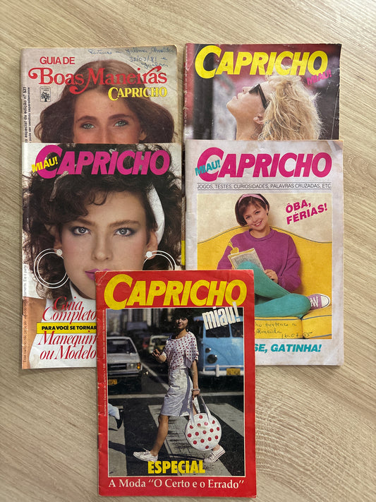 Livreto Capricho anos 80 lote