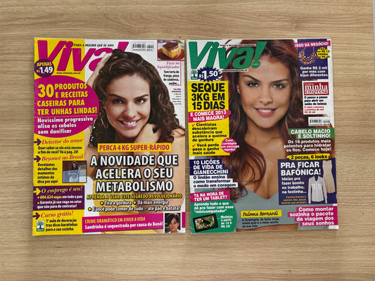 Kit Revista Viva Mais - Paloma Bernardi