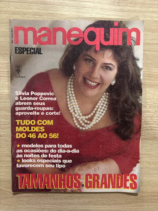 Revista Manequim Especial Tamanhos Grandes (1993)
