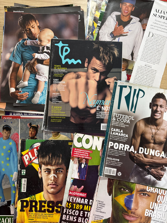 Neymar - lote material de revista