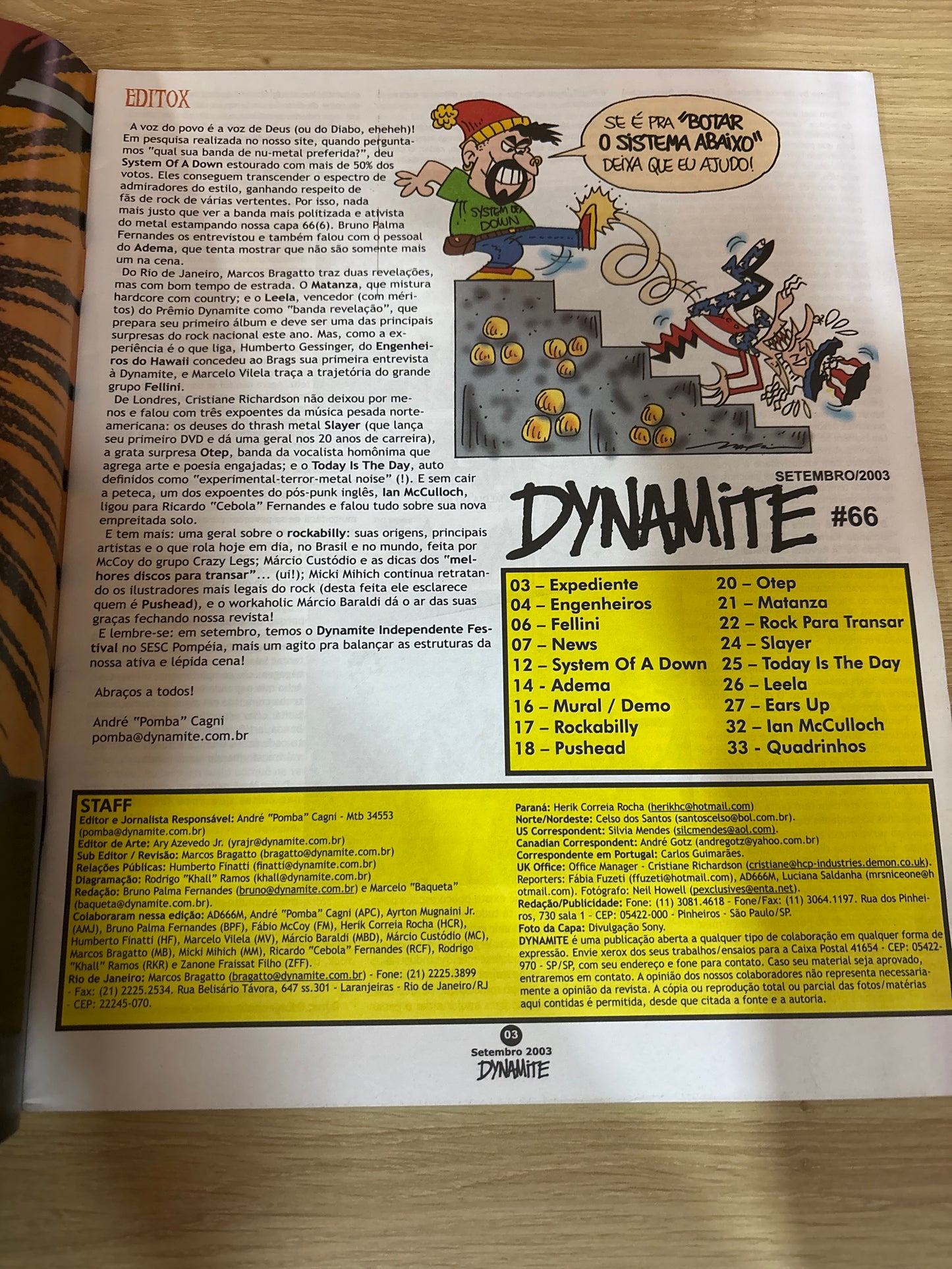 Revista Dinamite 66 (2003)