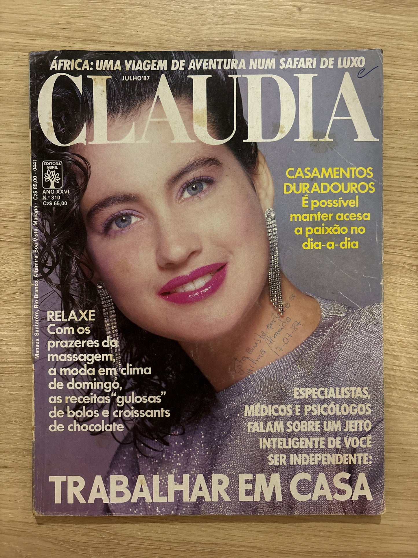 Revista Claudia 310 (1987)
