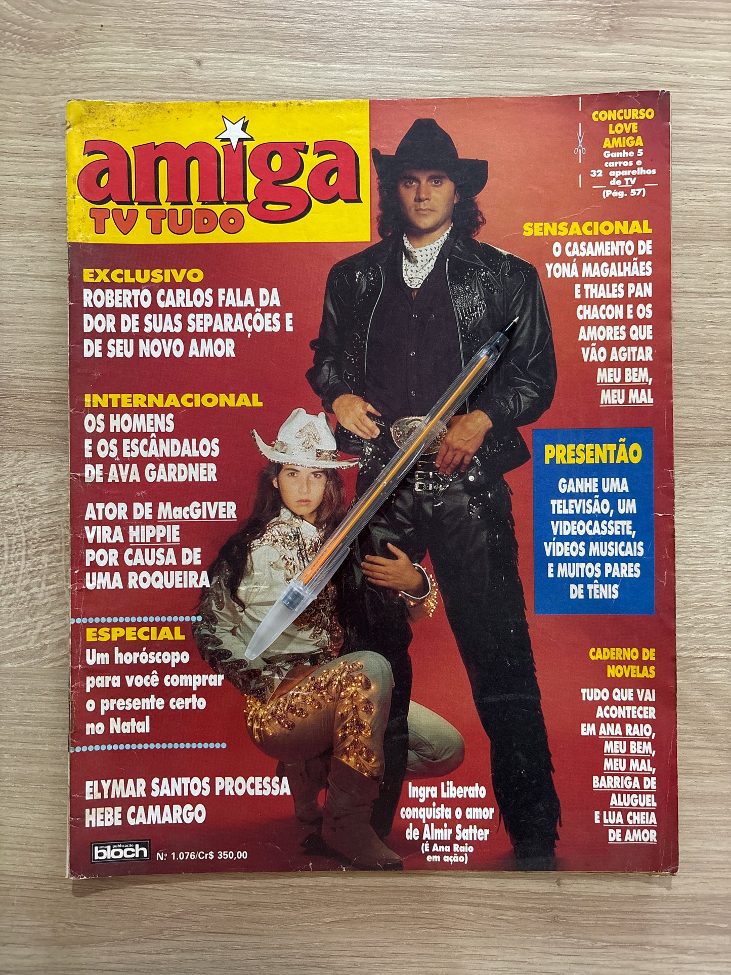 Revista Amiga Tv Tudo 1076 (1990)