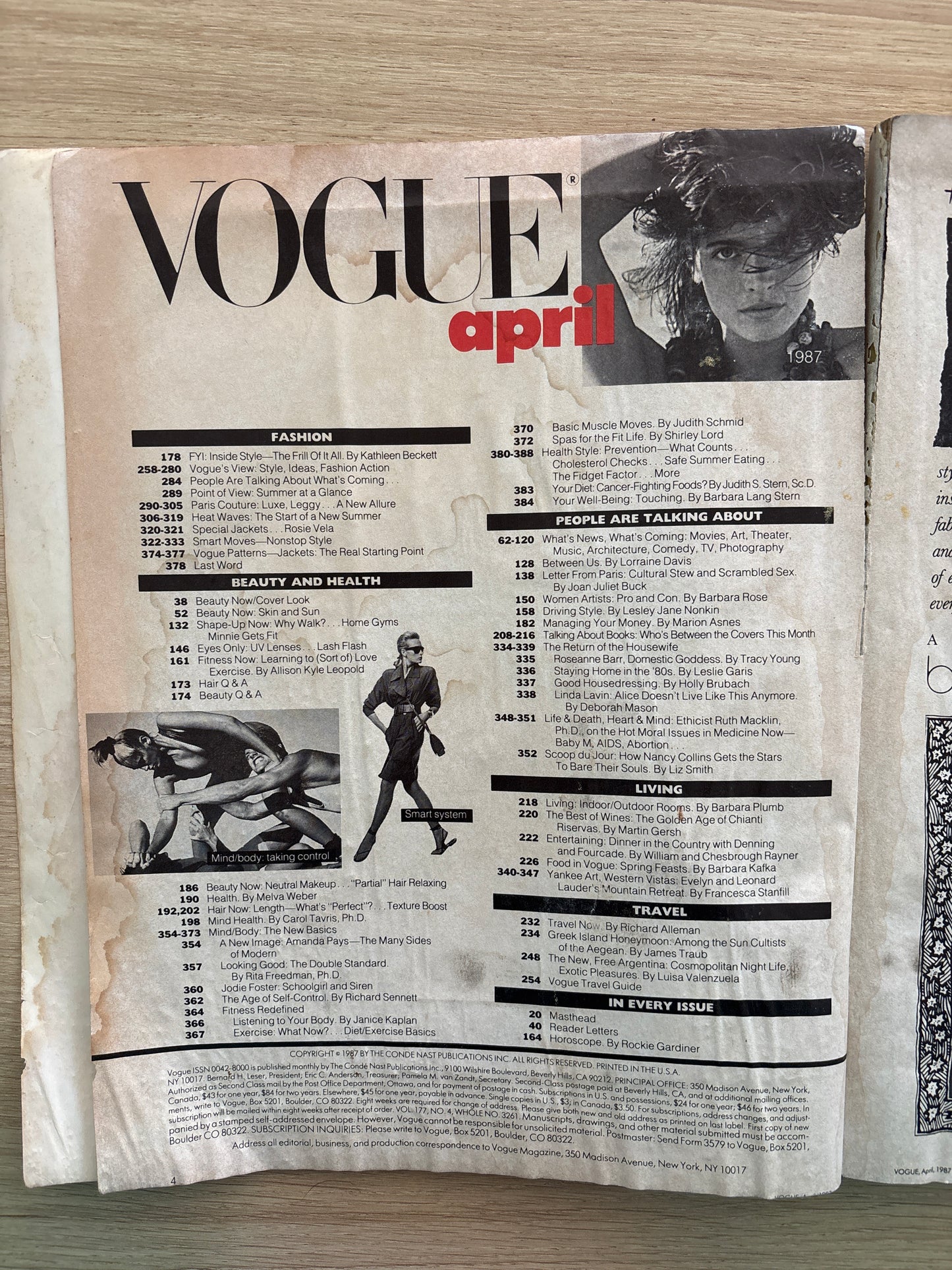 Vintage Vogue Magazine (1987)