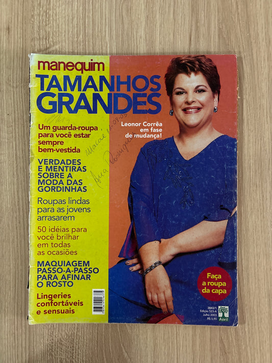 Revista Manequim Tamanhos Grandes