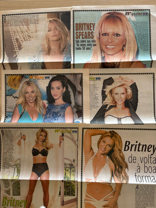 Britney Spears - combo de jornais