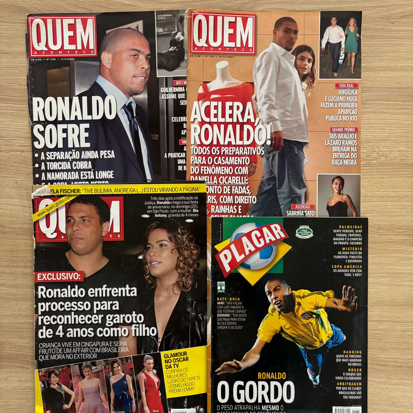 Ronaldo Fenômeno - Lote Capa+reportagem