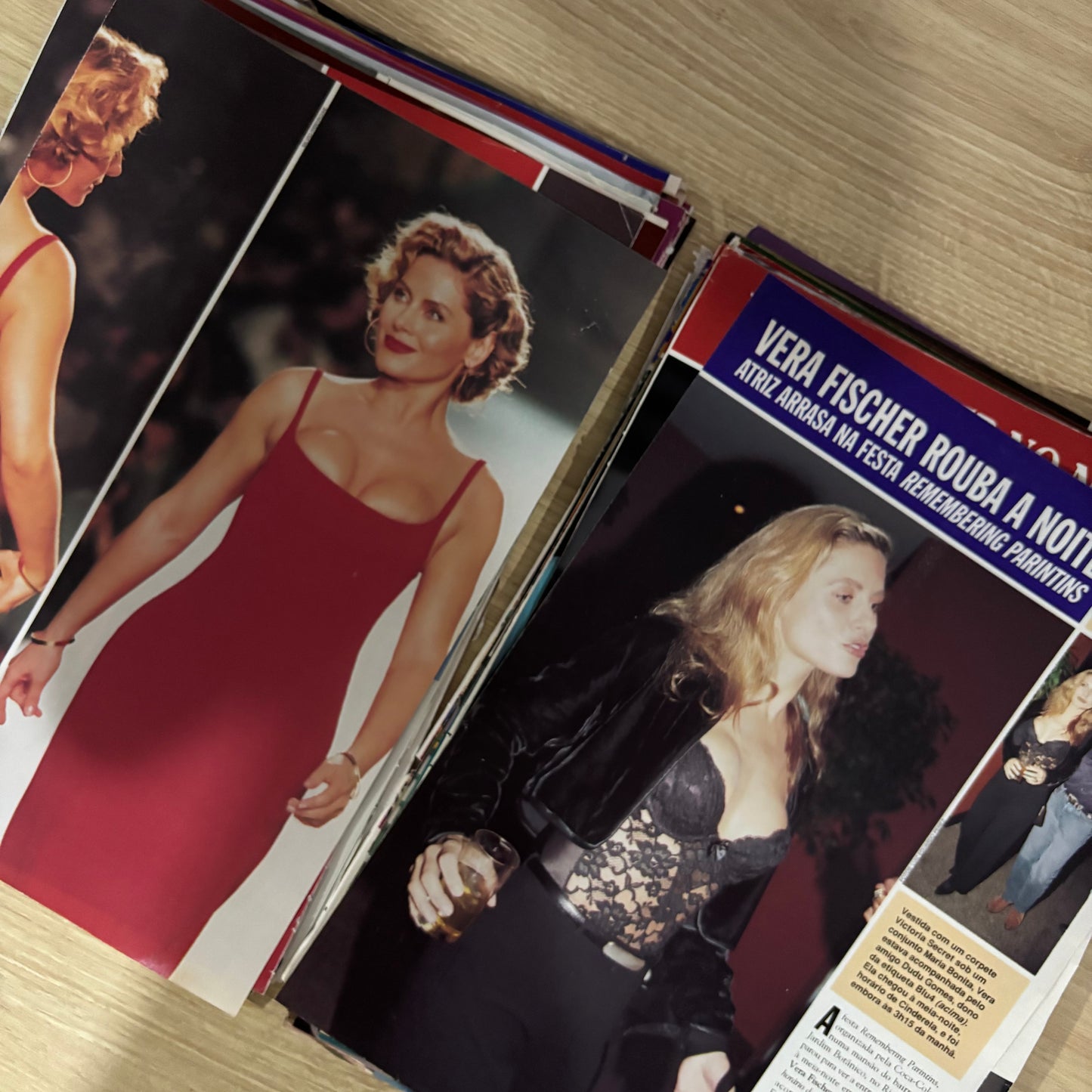 Vera Fischer - Material avulso revista Caras anos 90/00