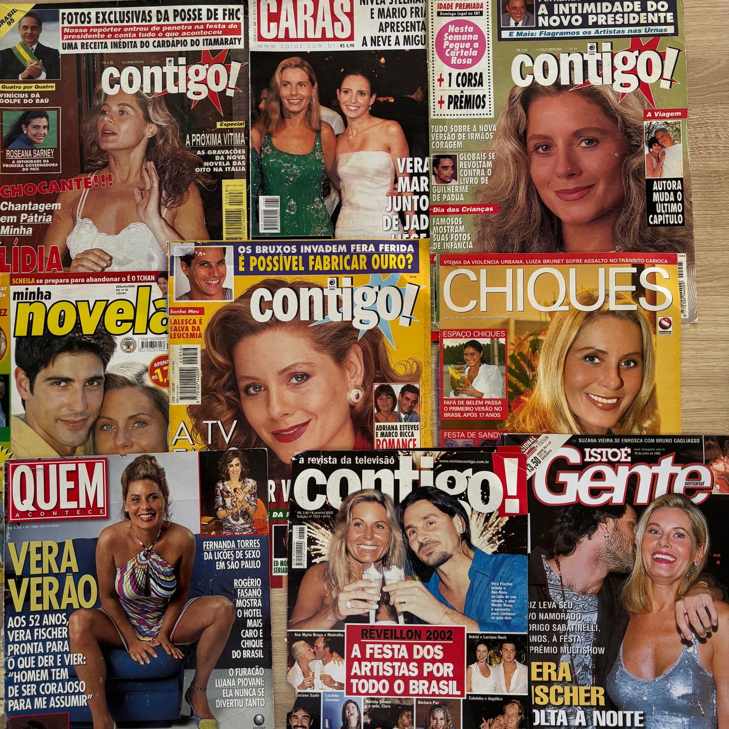 Vera Fischer - lote de revistas capa+reportagem