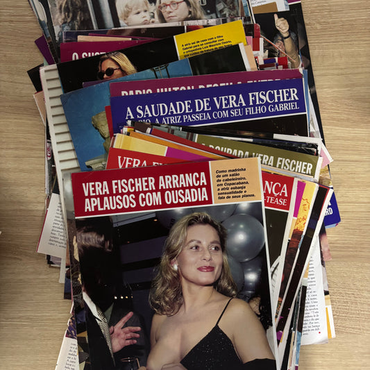 Vera Fischer - Material avulso revista Caras anos 90/00