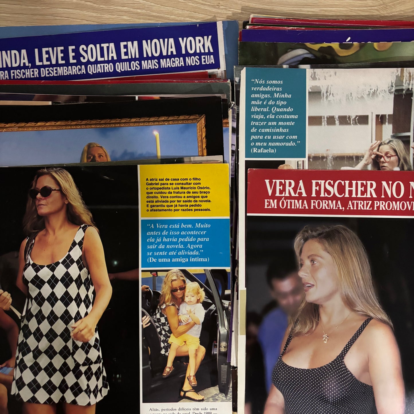 Vera Fischer - Material avulso revista Caras anos 90/00