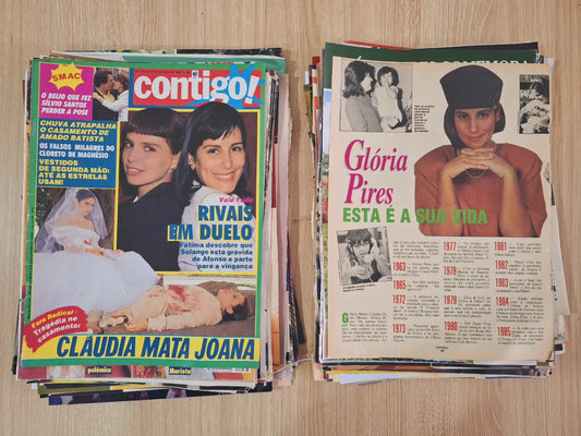 Glória Pires Material de revistas