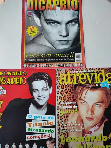 Lote Pôsters Leonardo DiCaprio - 3 Unidades