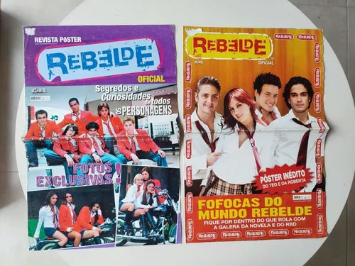 Lote de Revistas Pôster - Rebelde