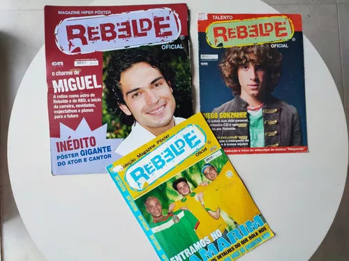 Lote de Revistas Pôster - Rebelde