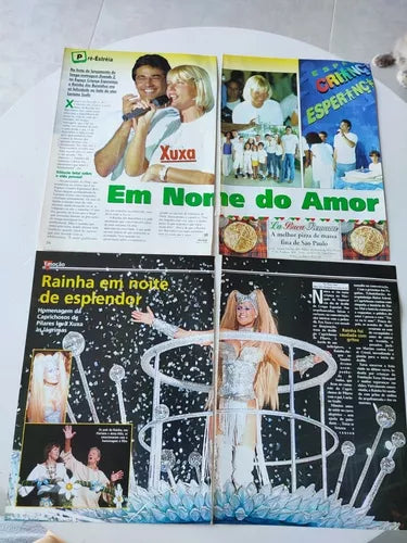 Materiais de Revista - Xuxa - Minha Novela, Tititi, Conta Mais