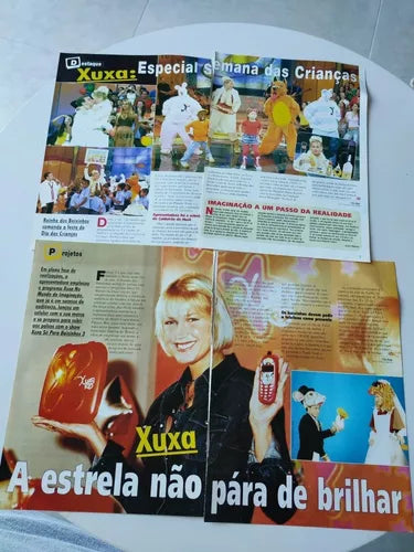 Materiais de Revista - Xuxa - Minha Novela, Tititi, Conta Mais