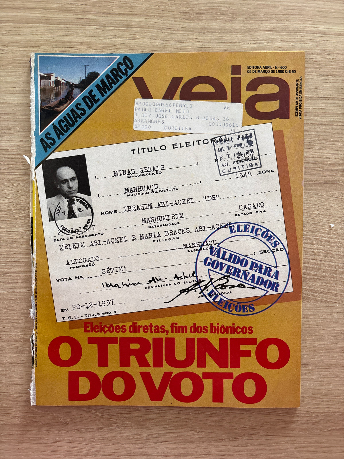 Revista Veja 600 (1980)