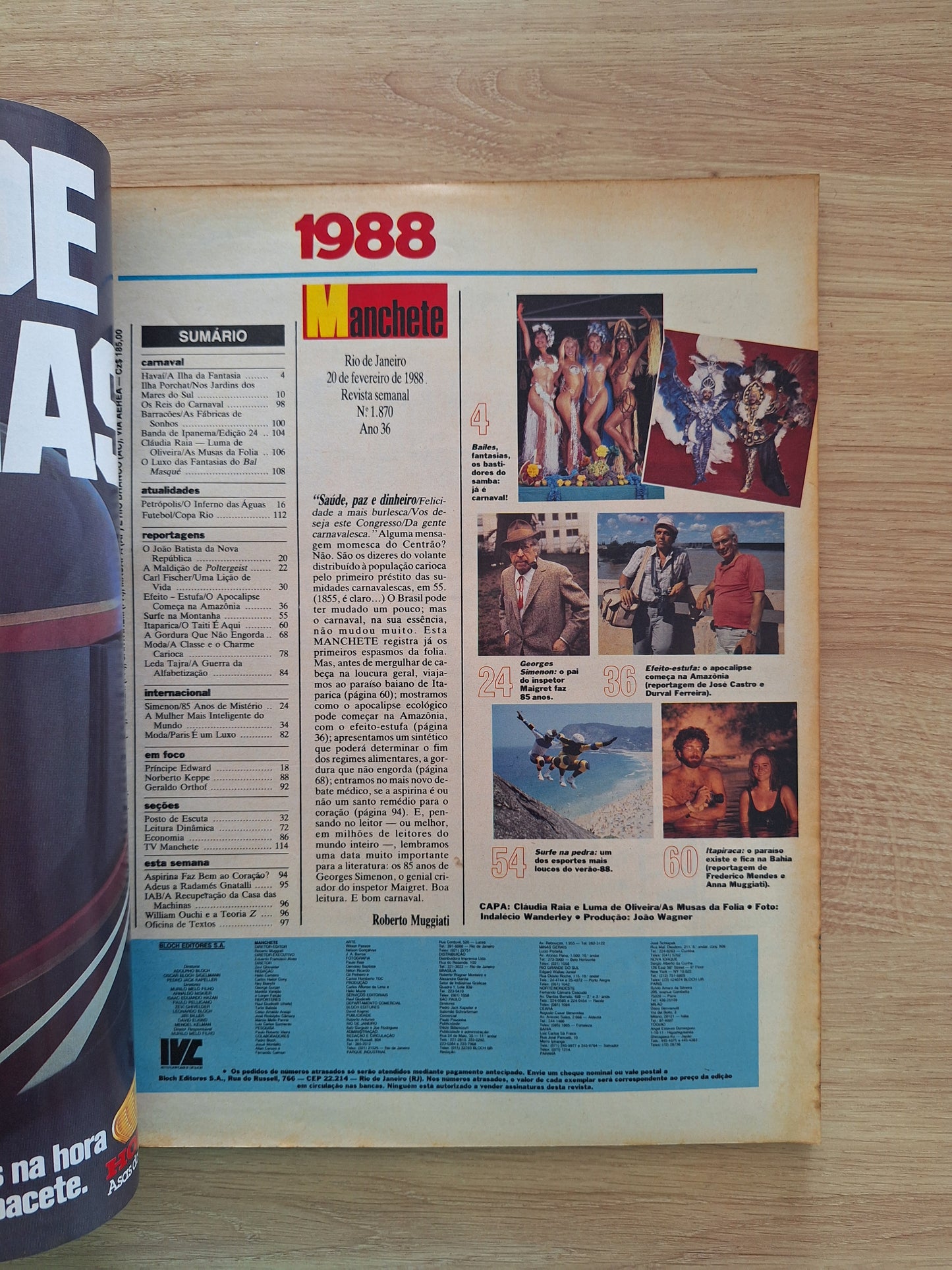 Revista Manchete 1870 (1988)