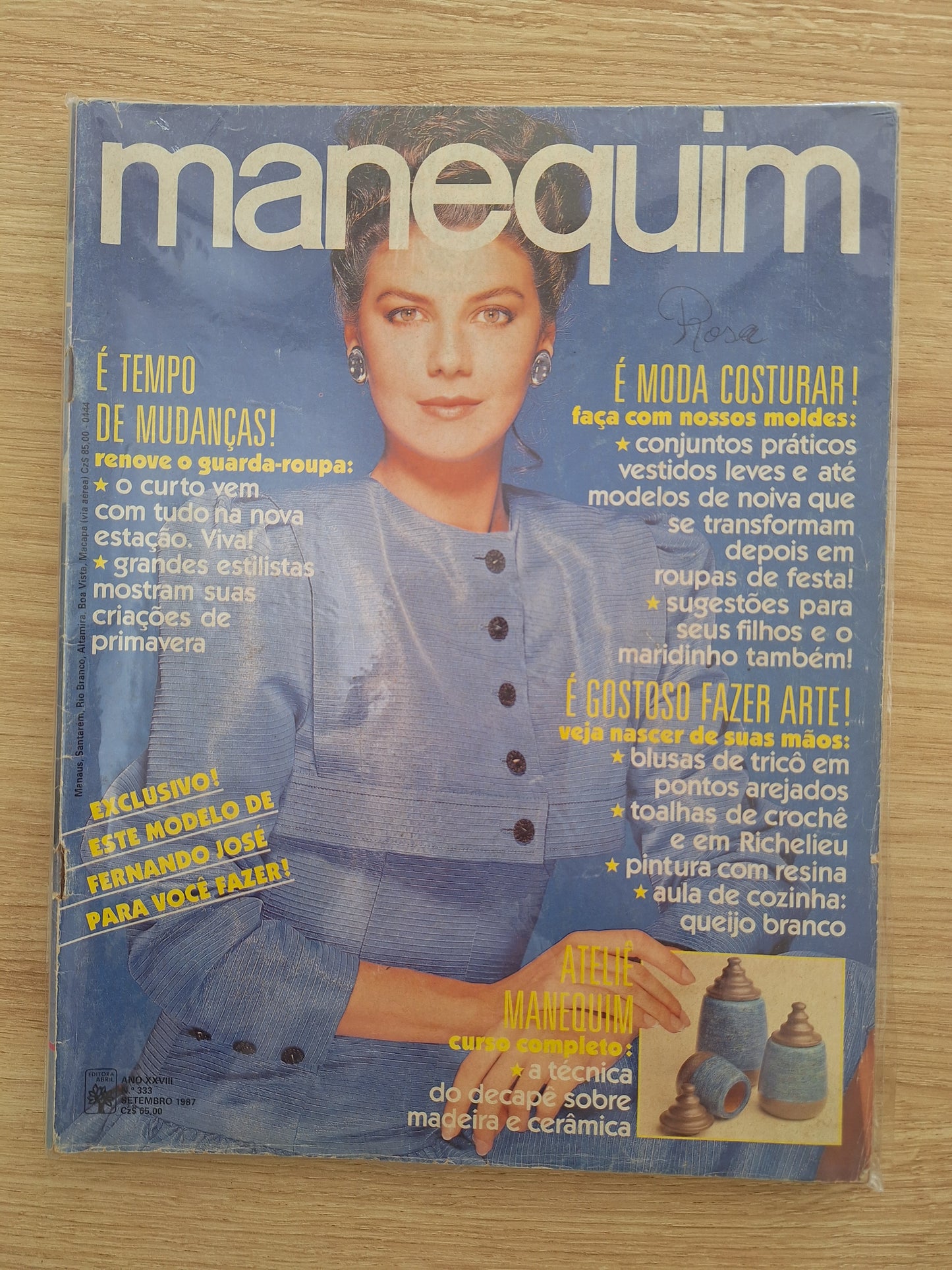 Revista Manequim 333 (1987)