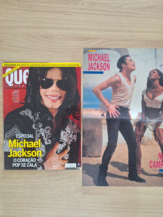 Michael Jackson - Revista Capa+reportagem + Pôster