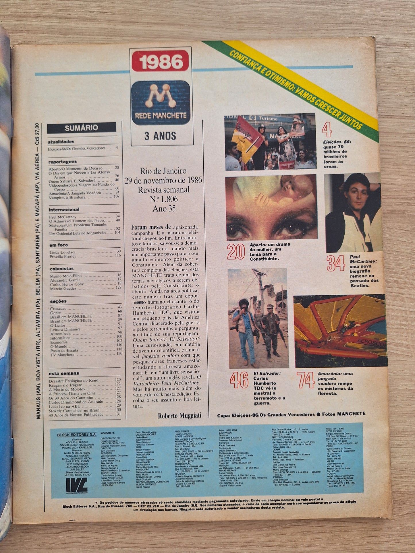 Revista Manchete 1806 (1986)