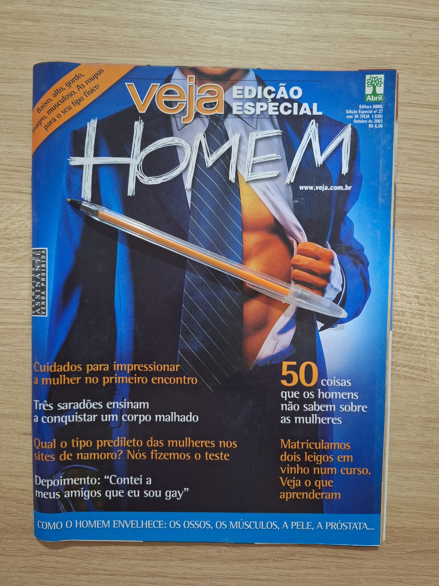 Revista Veja Homem 1826 / 2003