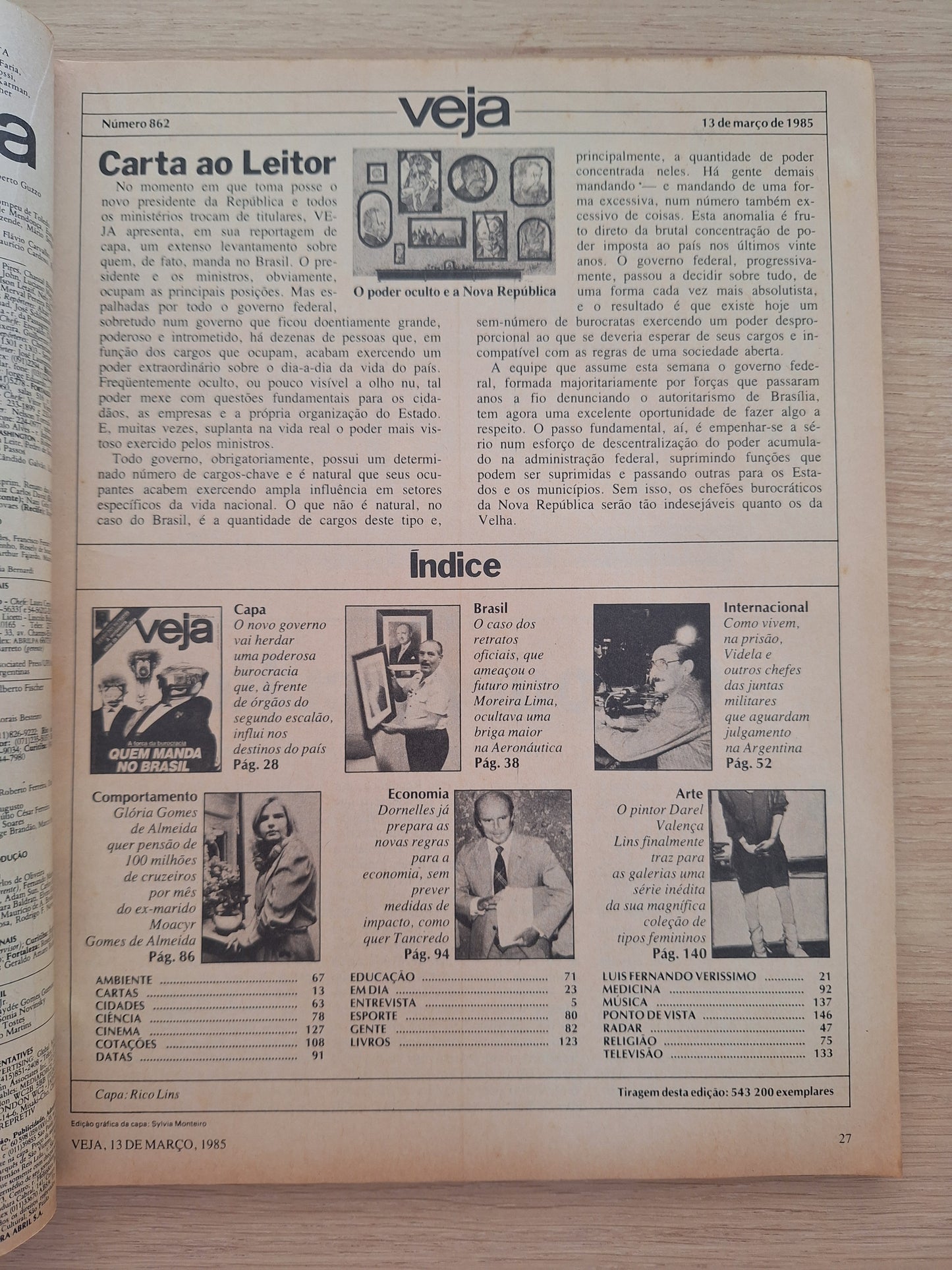 Revista Veja 862 (1985)