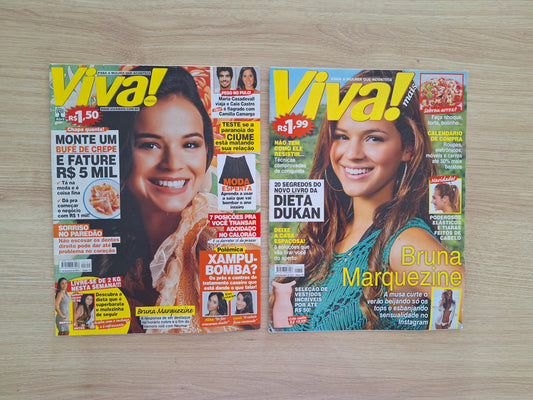Kit Revista Viva Mais (2014) Bruna Marquezine