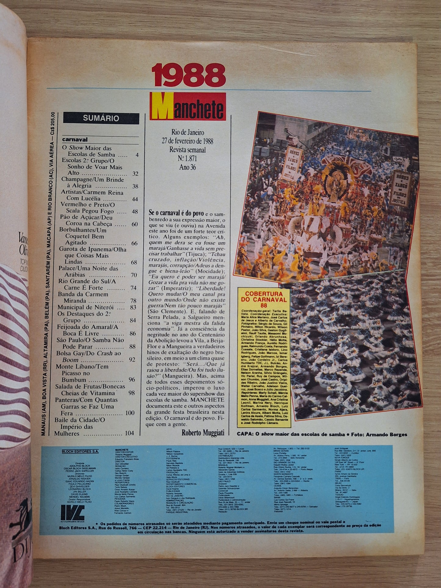Revista Manchete 1871 (1988)
