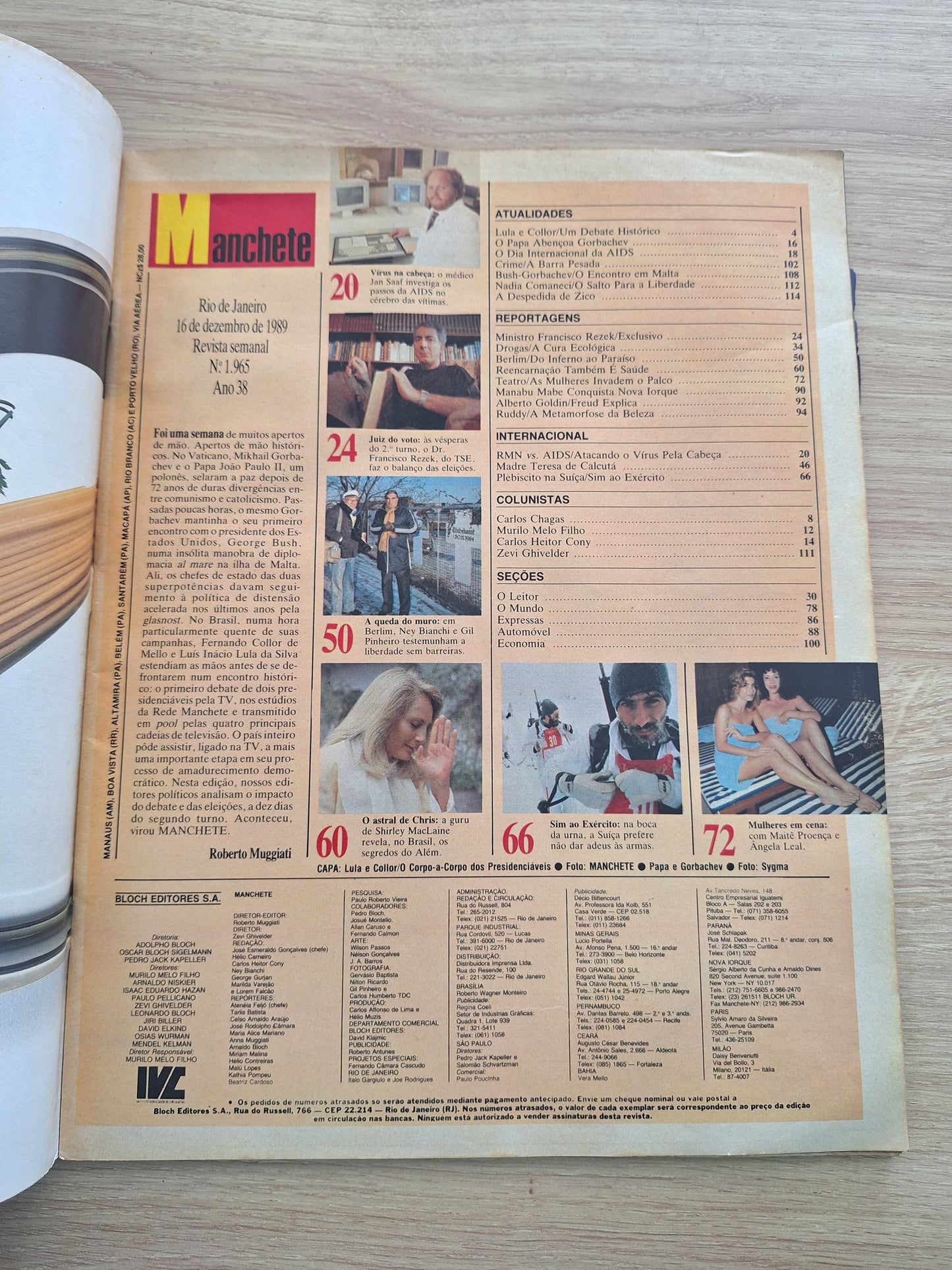Revista Manchete 1965 (1989)