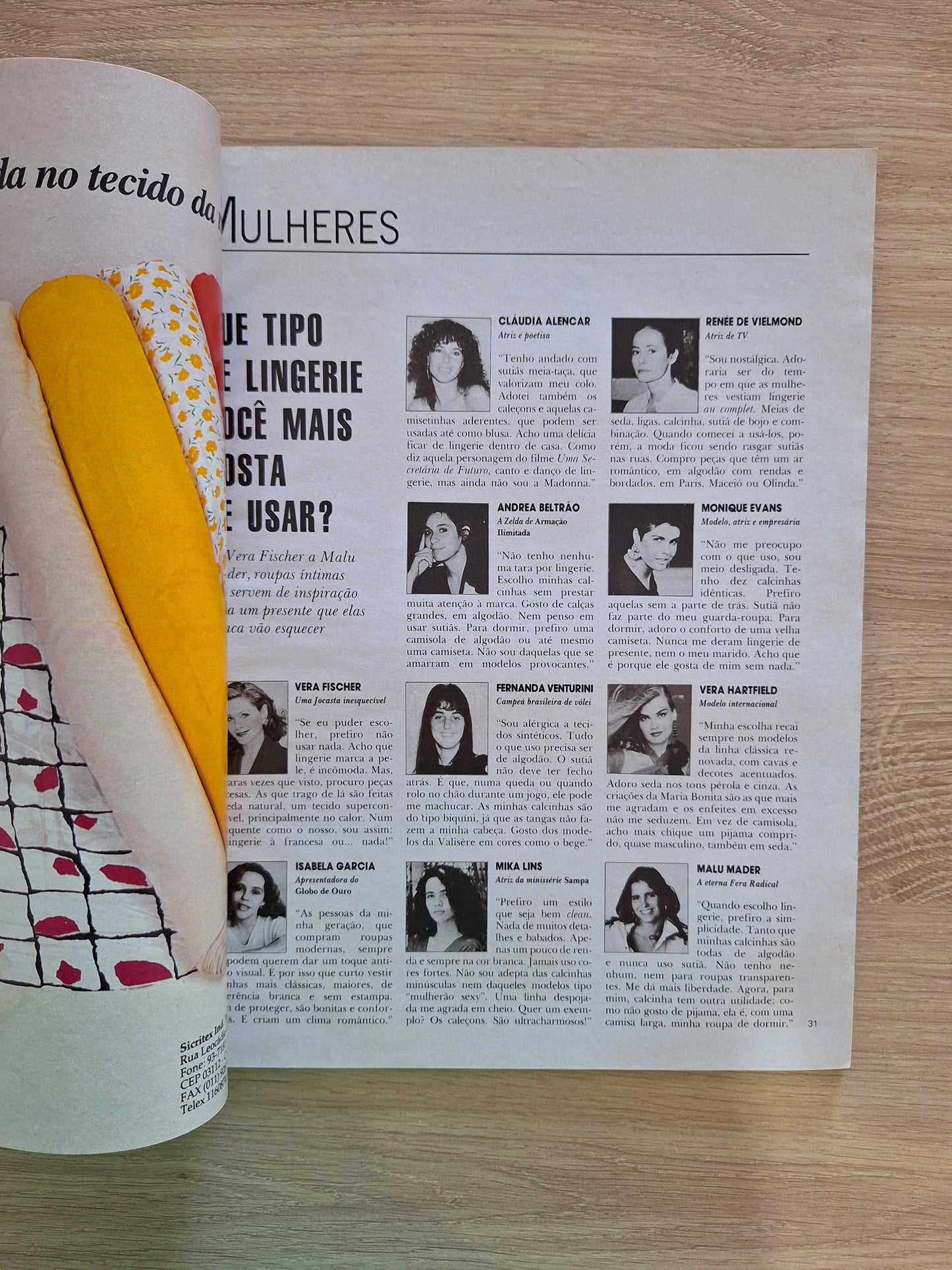 Revista Playboy Moda 1989