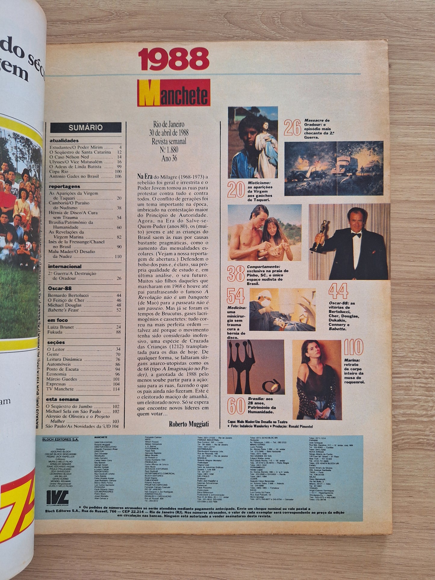 Revista Manchete 1880 (1988)