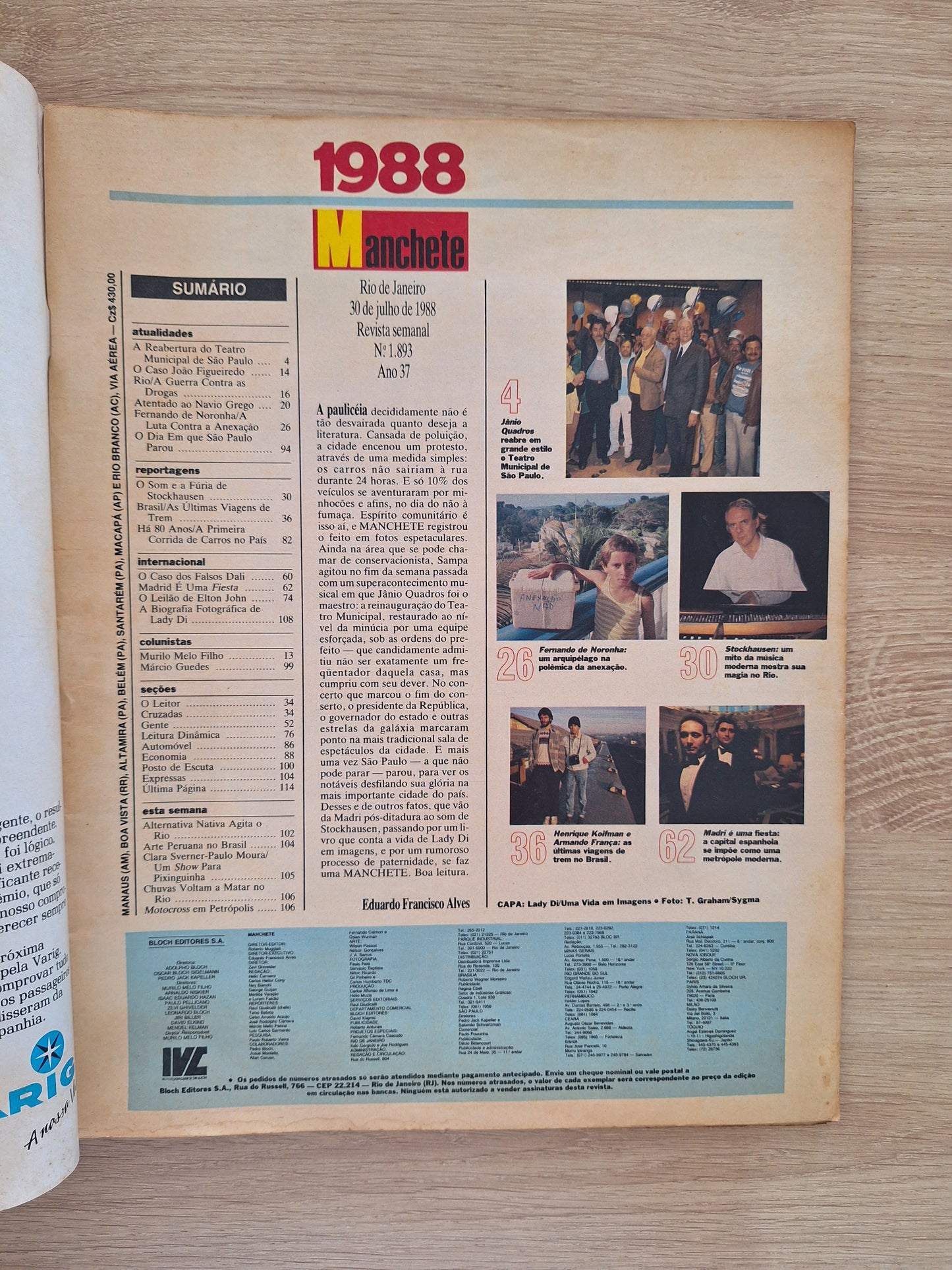 Revista Manchete 1893 (1988)