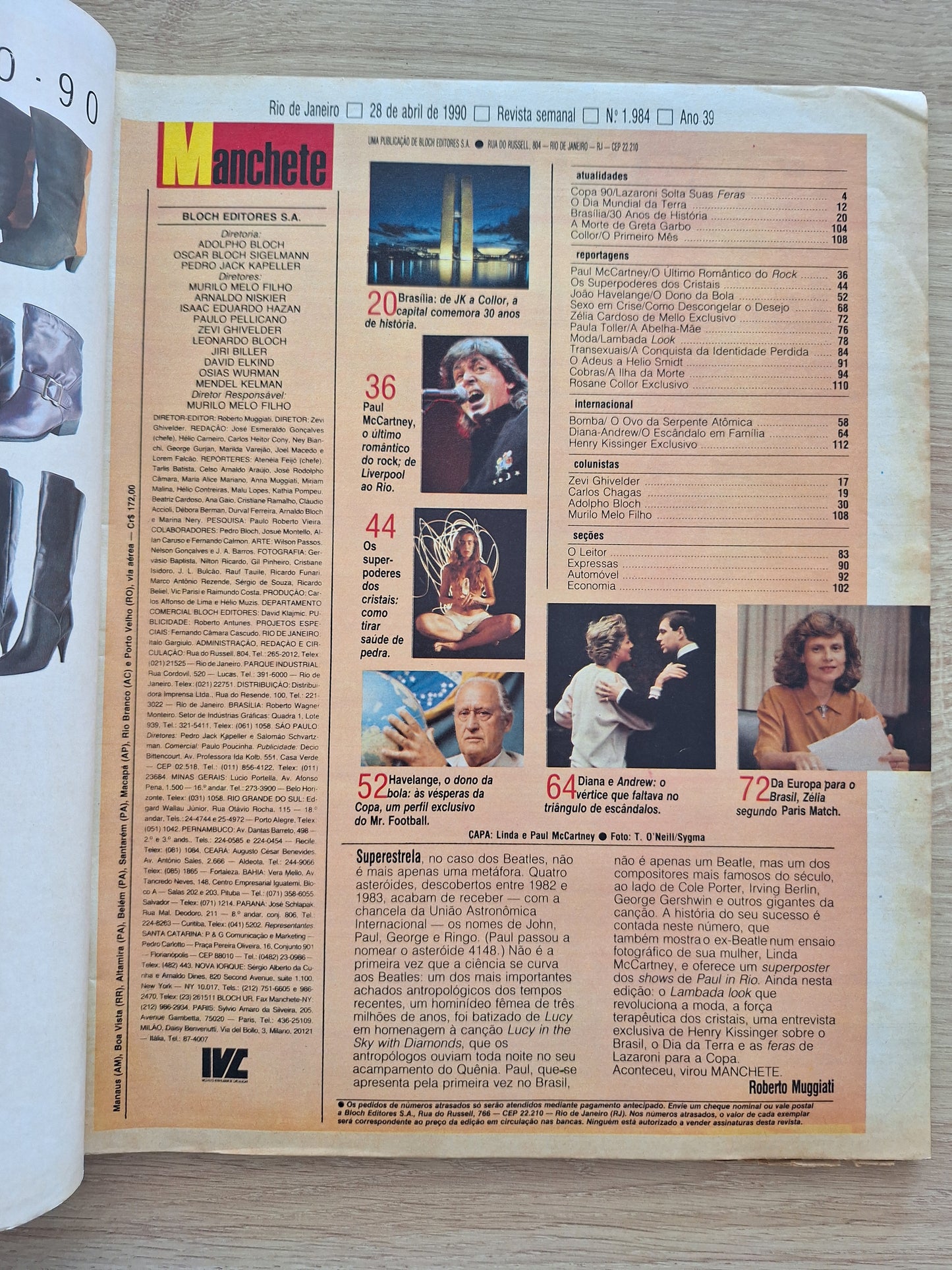 Revista Manchete 1984 (1990)