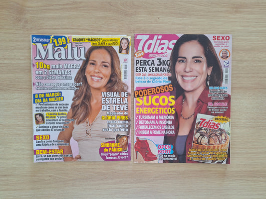 Kit Revista Glória Pires