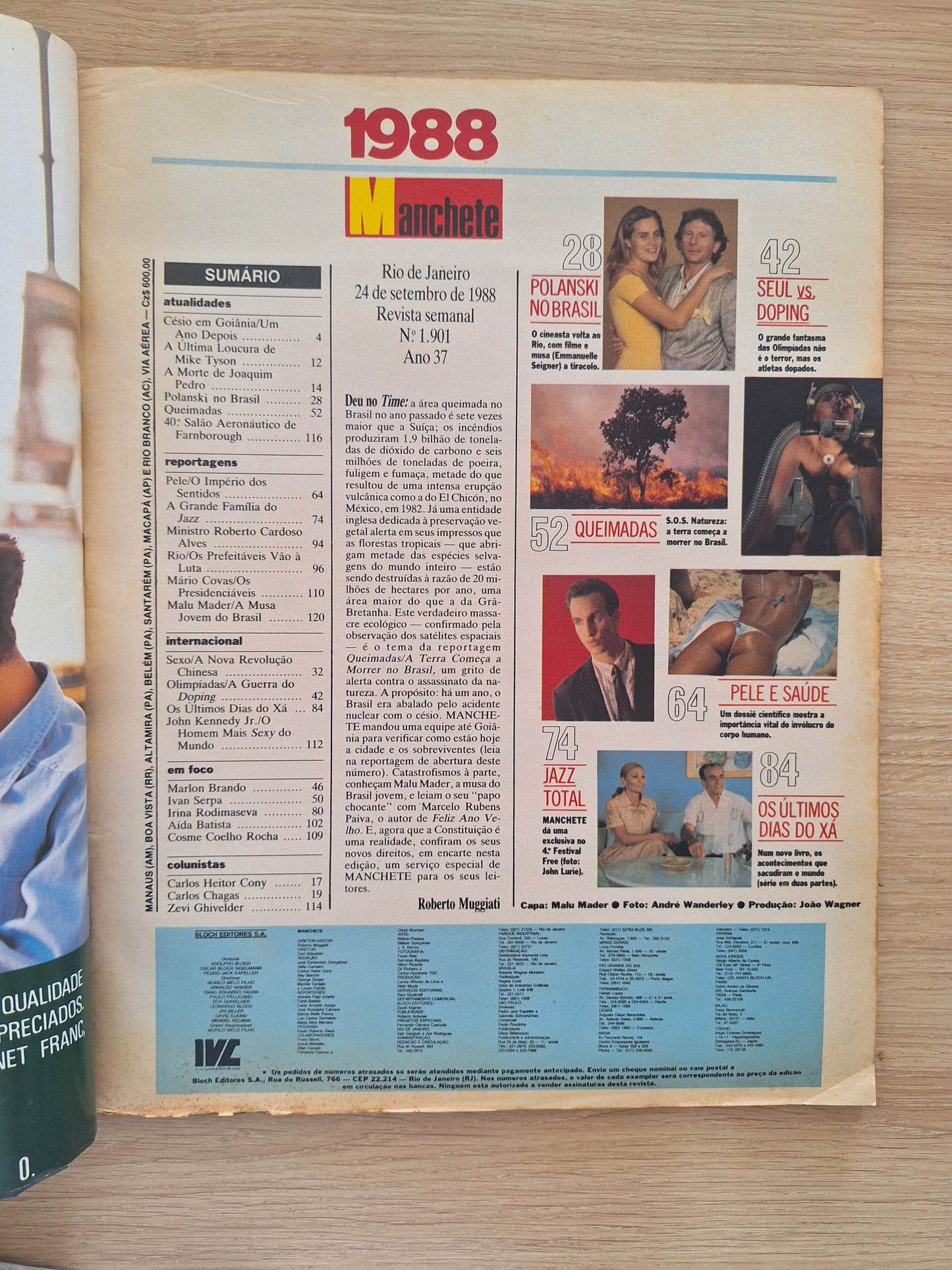 Revista Manchete 1901 (1988)