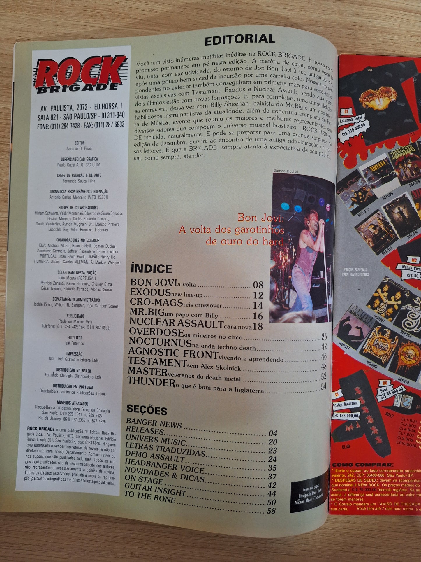 Revista Rock Brigade 76 (1992)
